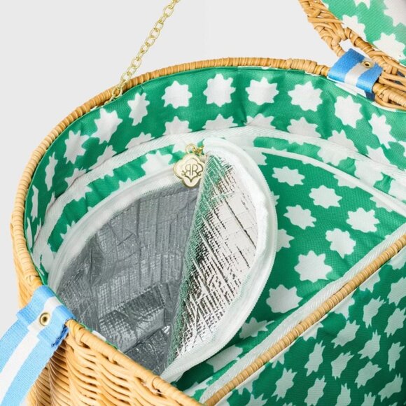 NWT Woven Picnic Basket Blue - Roller Rabbit x Target - Picture 3 of 4